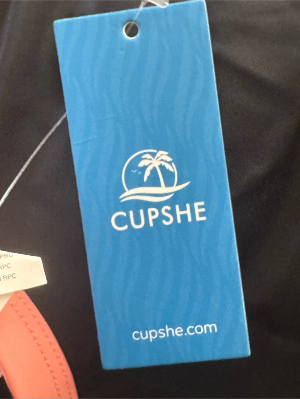 Cupshe In Your Dreams Black One-Piece Swimsuit Medium NWT